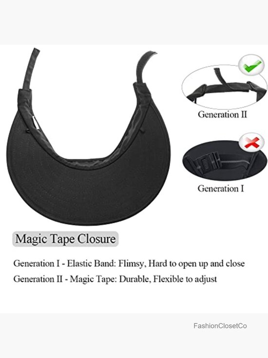 Large Brim Sun Visor Hat UPF50+ UV Protection Cotton Beach Cap main image 5